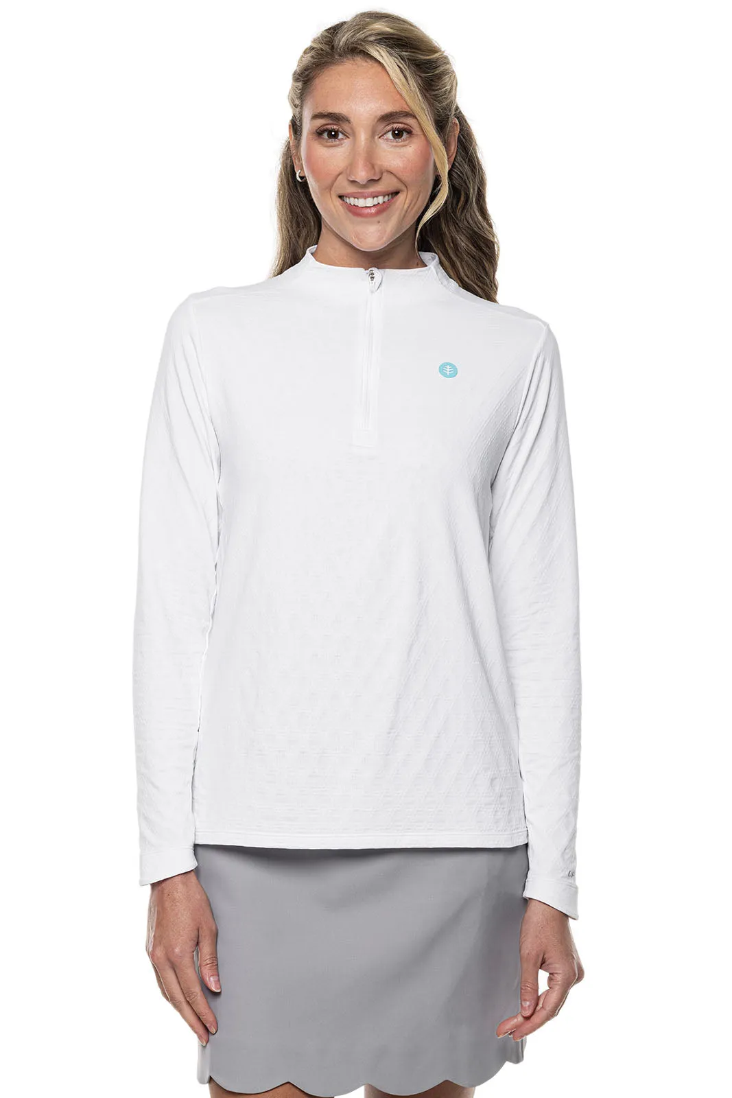 Women's Albatross Long Sleeve Pullover | White Diamond Jacquard