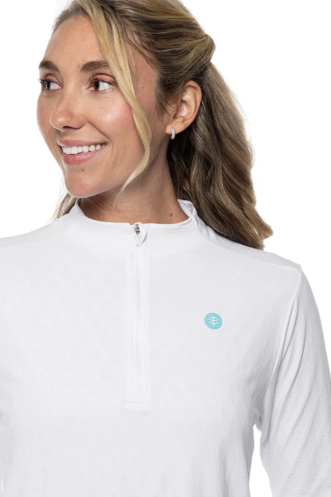 Women's Albatross Long Sleeve Pullover | White Diamond Jacquard