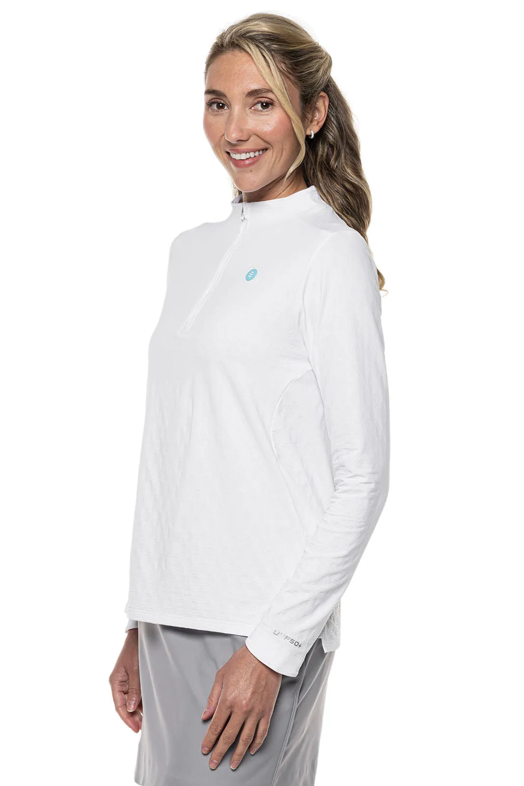 Women's Albatross Long Sleeve Pullover | White Diamond Jacquard
