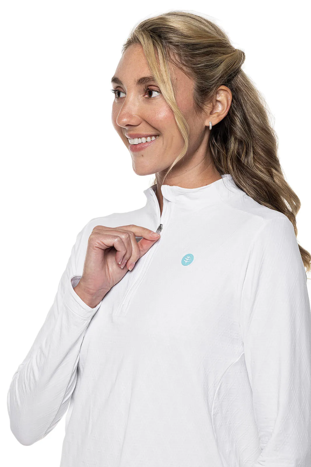 Women's Albatross Long Sleeve Pullover | White Diamond Jacquard