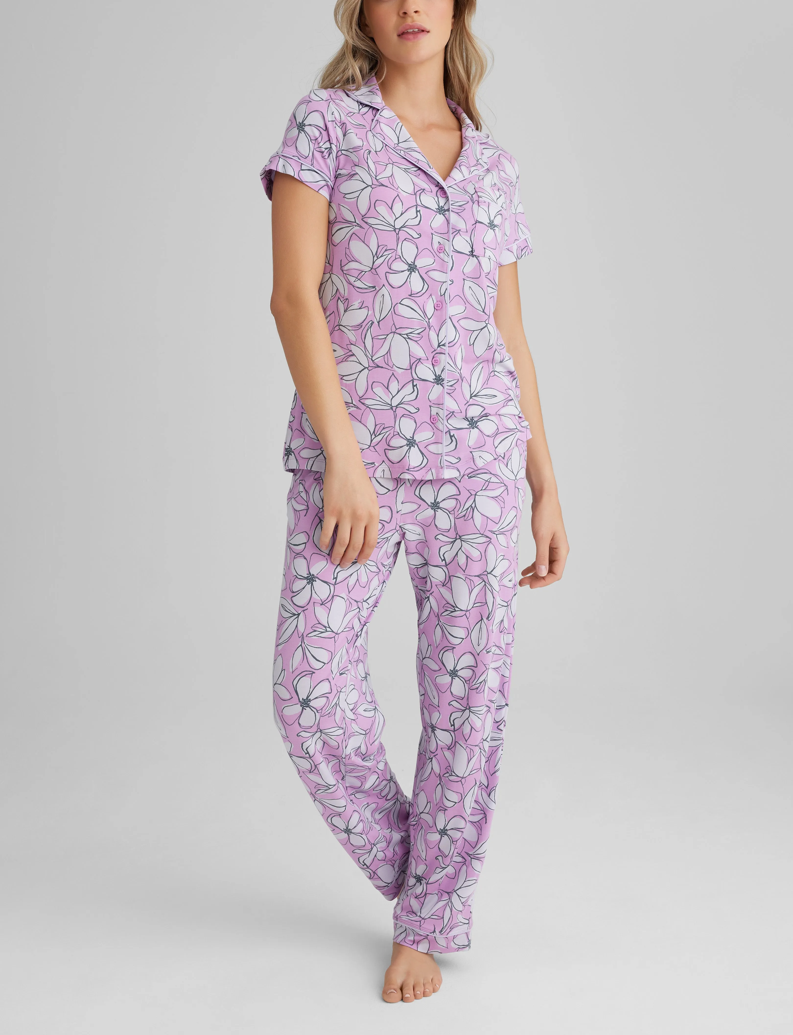 Women's Downtime Pajama Top & Pant Set
