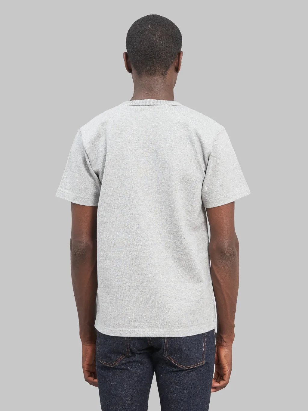 Wonder Looper Double Heavyweight Crewneck T-Shirt Heather Grey