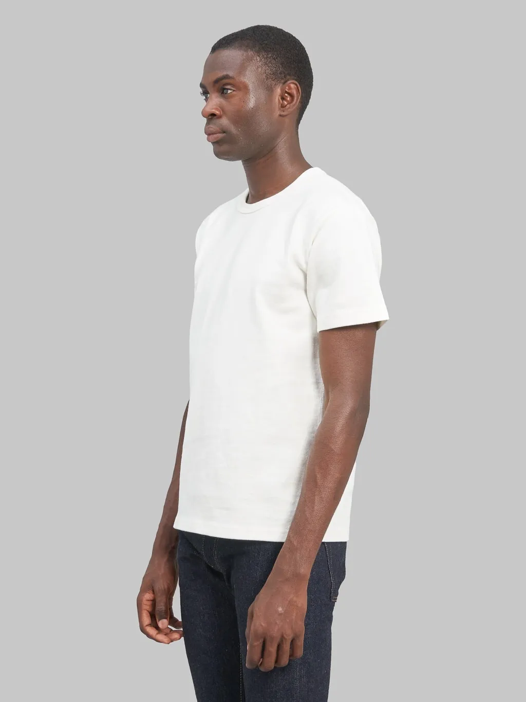 Wonder Looper Double Heavyweight Crewneck T-Shirt White