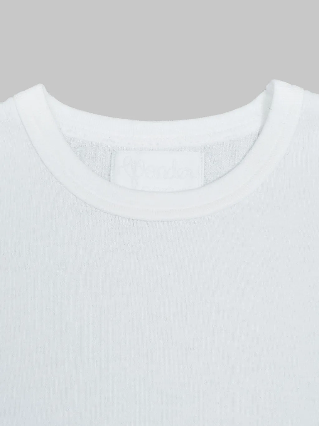 Wonder Looper Ultimate Pima Tsuriami Crewneck T-Shirt White