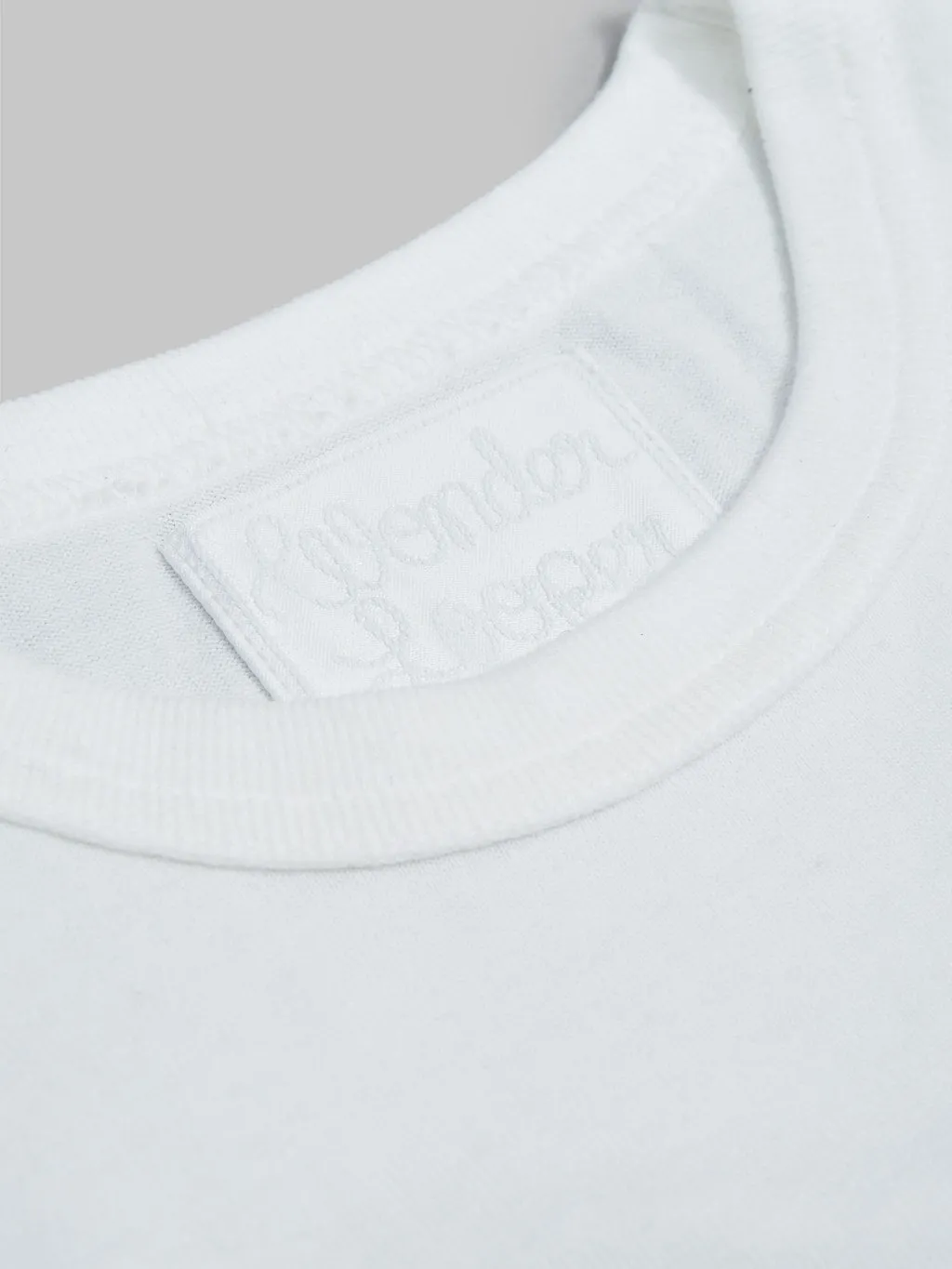 Wonder Looper Ultimate Pima Tsuriami Crewneck T-Shirt White